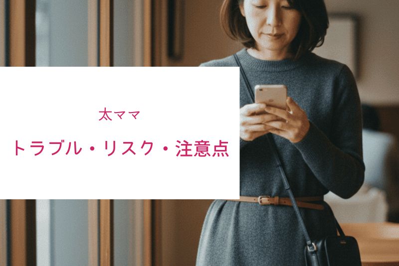 太ママとのトラブル・リスク・注意点