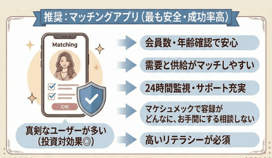 マッチングアプリが最も安全で成功率が高い