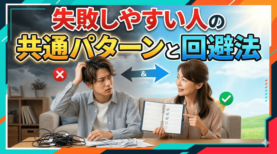 失敗しやすい人の共通パターンと回避法