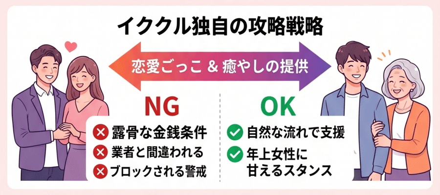 専用アプリではない分、戦略が必要