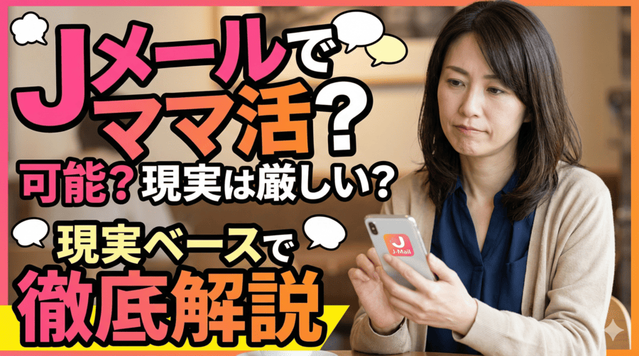 そもそもJメールでママ活は可能?現実ベースで解説