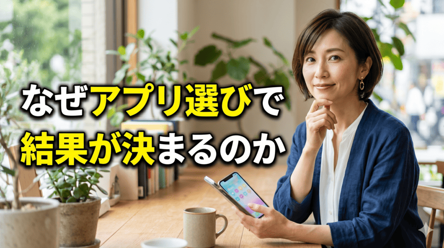 なぜアプリ選びで結果が決まるのか