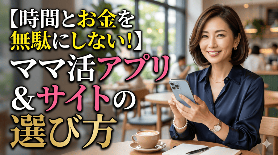 【時間とお金を無駄にしない！】ママ活アプリ＆サイトの選び方