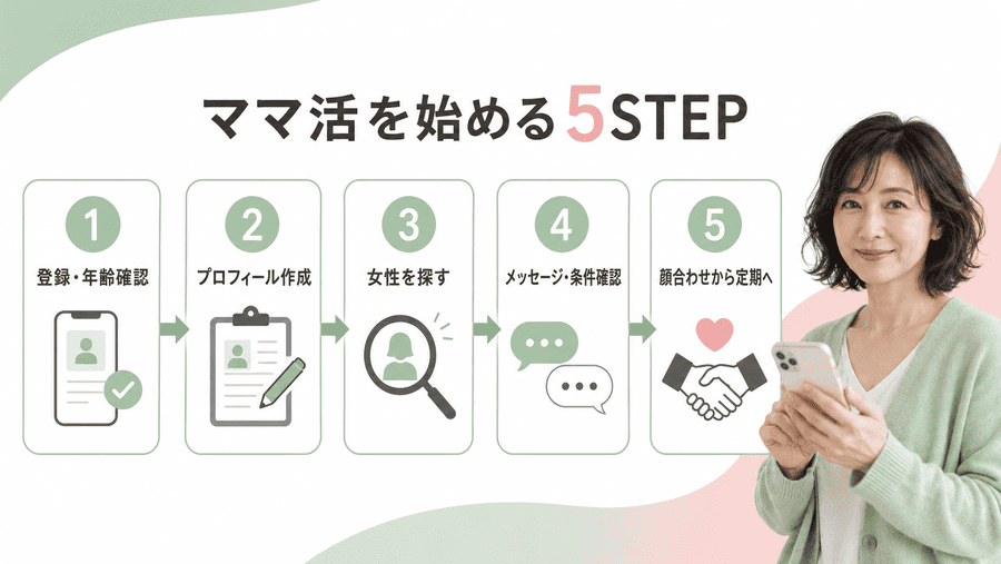 ママ活を始める流れ