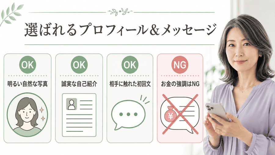 ママ活で選ばれるプロフィール・メッセージの作り方