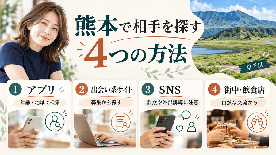熊本でママ活相手を探す方法4選