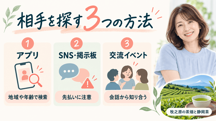 静岡でママ活相手を探す3つの方法