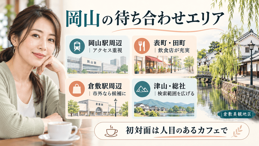 岡山でママ活相手と出会いやすいエリア
