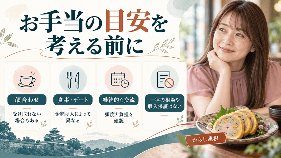 熊本のママ活相場はどのくらい？お手当の目安