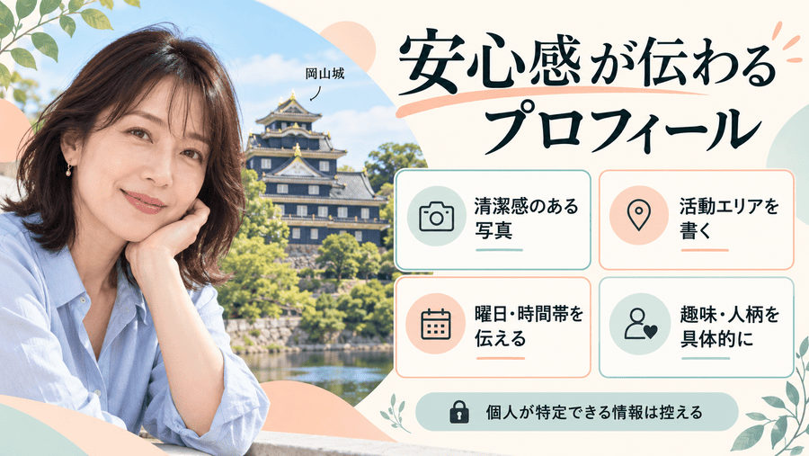 岡山でママ活するときにプロフィールの作り方