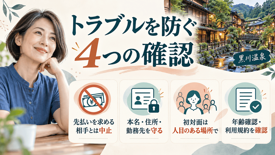 熊本でママ活をする際の注意点とリスク