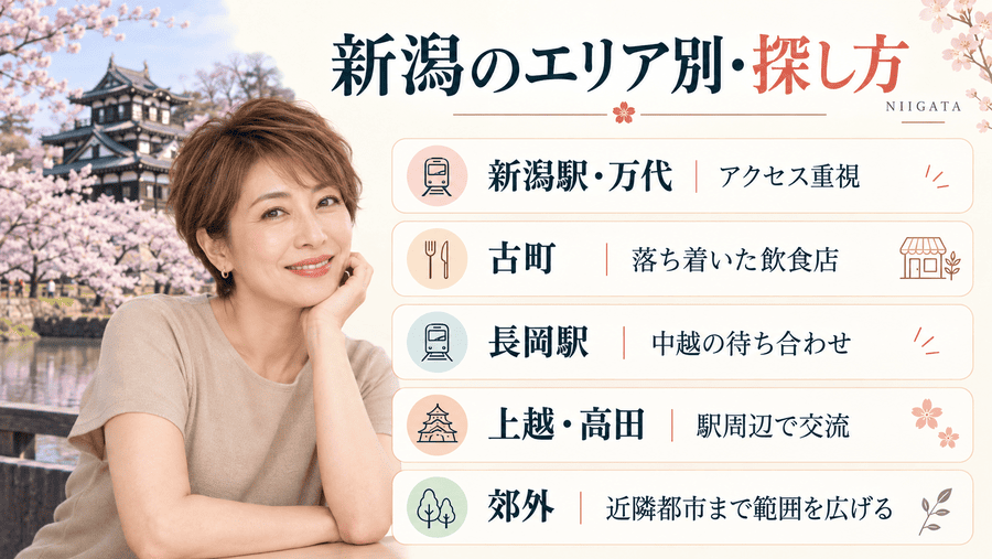新潟で年上女性との出会いを探しやすいエリア
